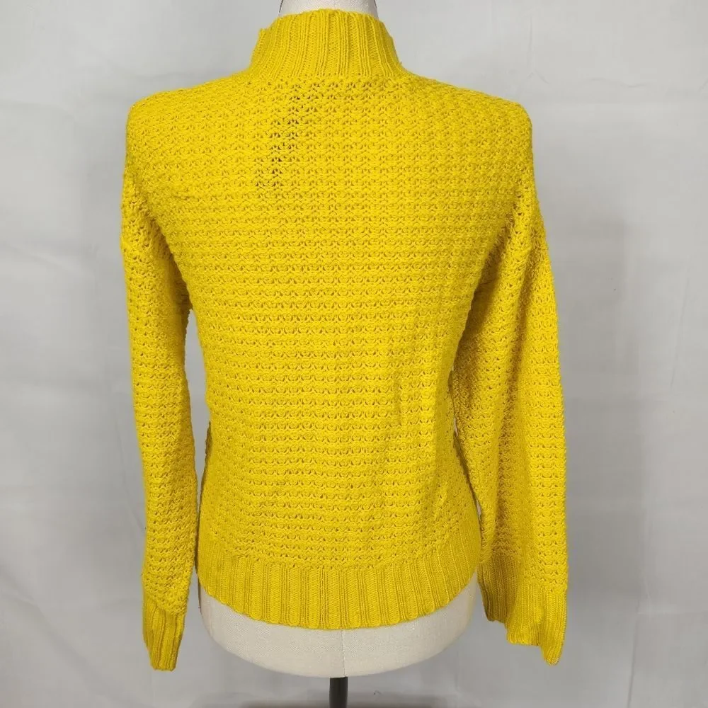 3/$25 NWT Alison Andrews Yellow Cable Knit Sweater Sz M